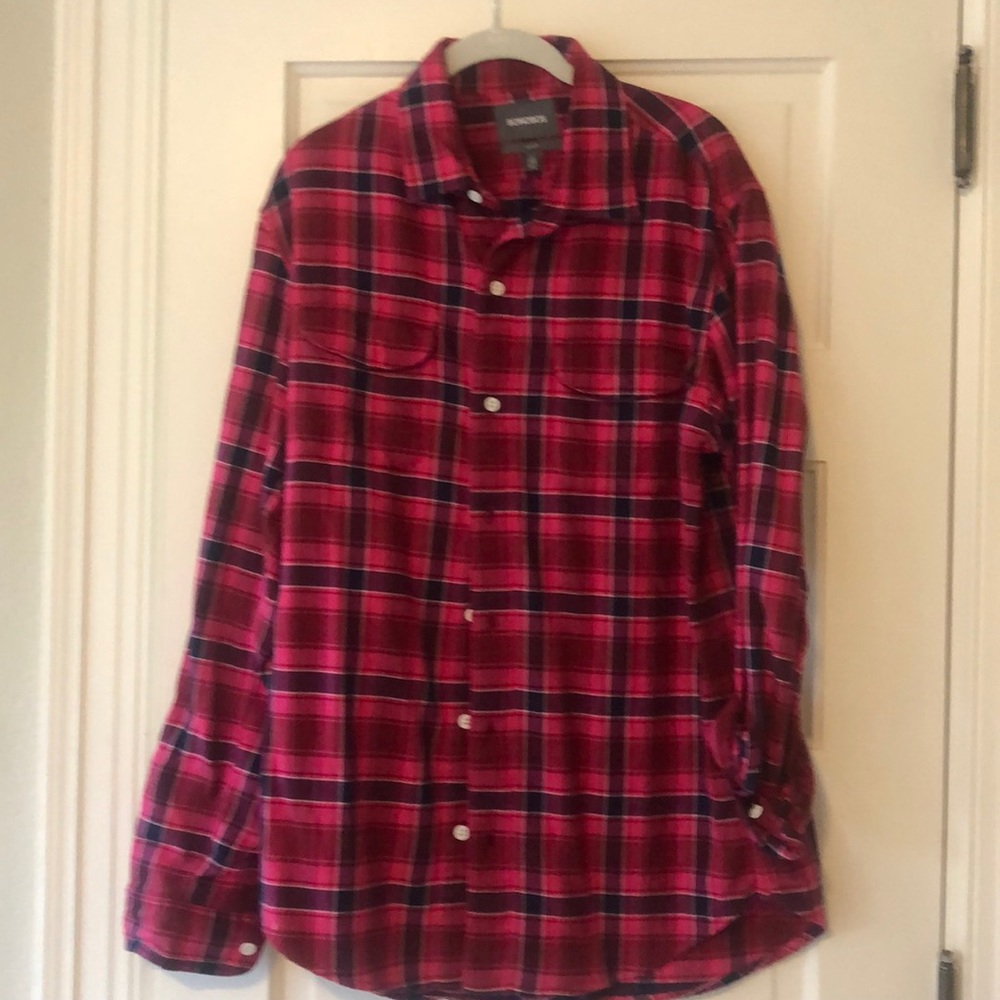 Bonobos Pink Flannel, Large